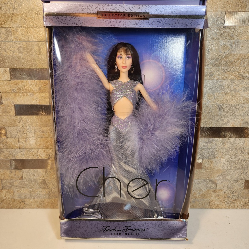 Cher Mattel Timeless Treasures 2001 Collector Edition Doll Silver Gown 29049